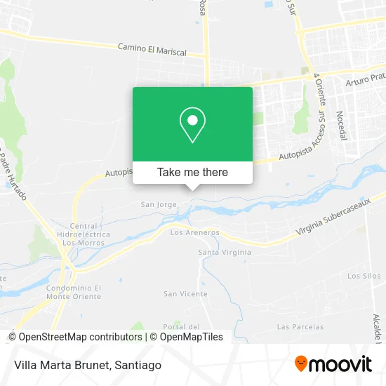 Villa Marta Brunet map
