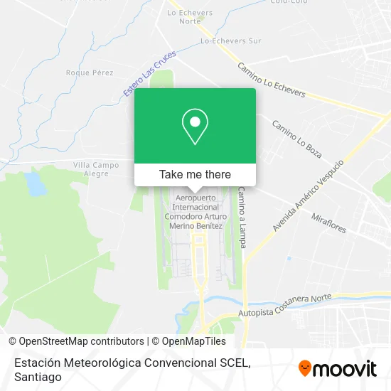 Estación Meteorológica Convencional SCEL map