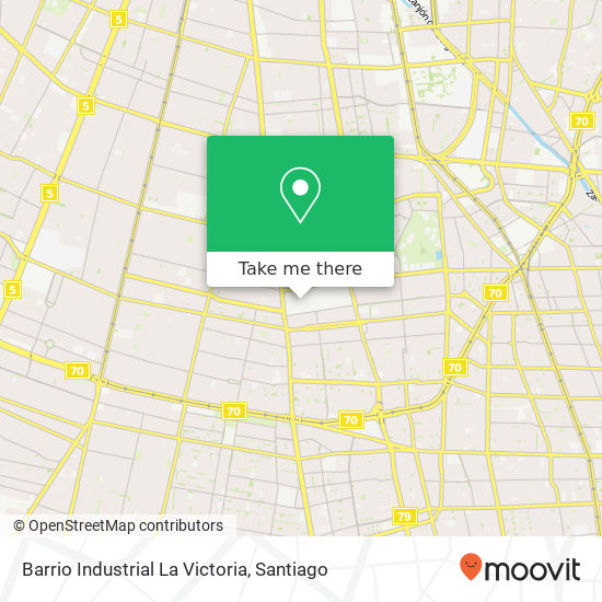 Mapa de Barrio Industrial La Victoria