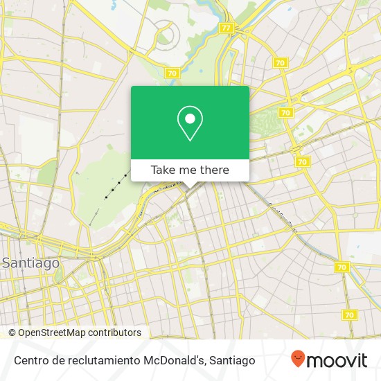 Mapa de Centro de reclutamiento McDonald's