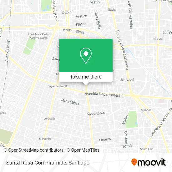 Santa Rosa Con Pirámide map