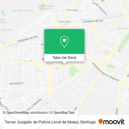 Tercer Juzgado de Policía Local de Maipú map