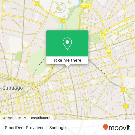 Mapa de SmartDent Providencia