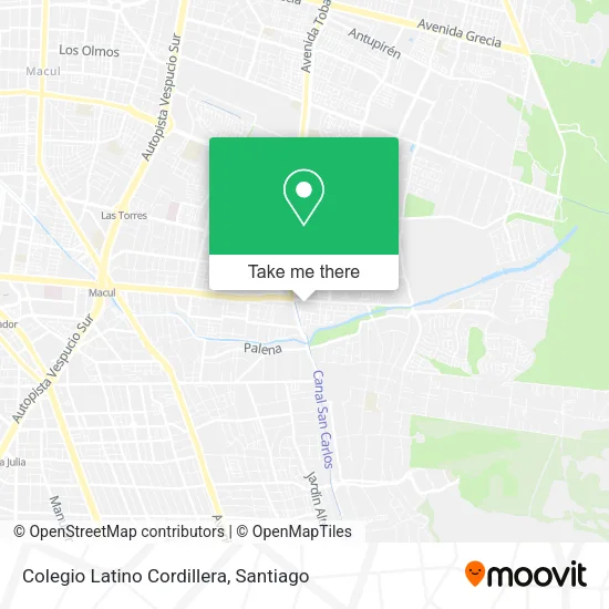 Colegio Latino Cordillera map