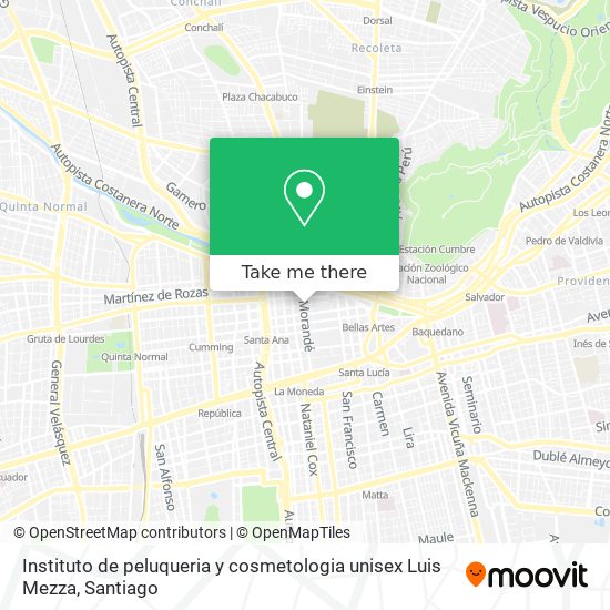 Mapa de Instituto de peluqueria y cosmetologia unisex Luis Mezza