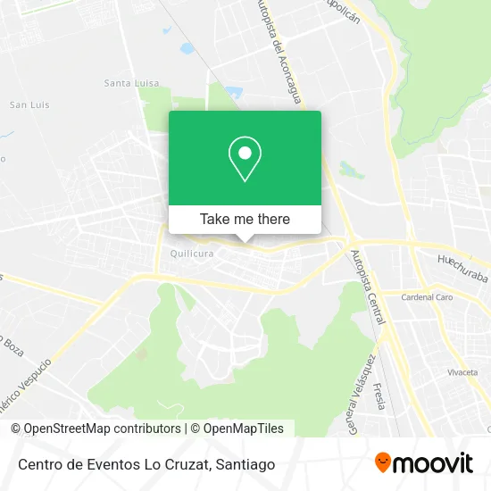 Centro de Eventos Lo Cruzat map