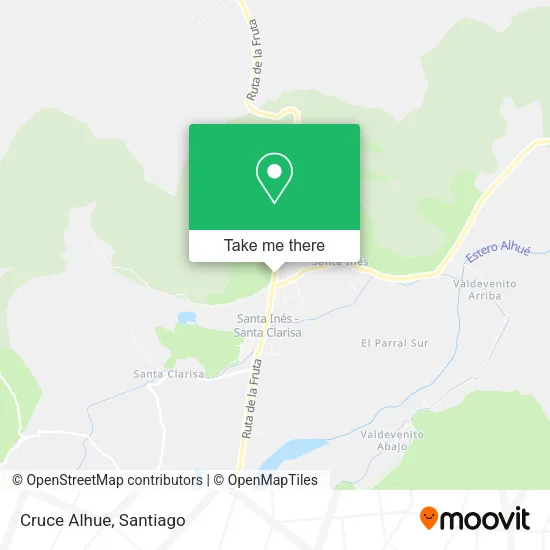 Cruce Alhue map