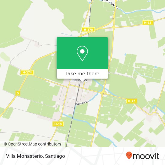 Villa Monasterio map