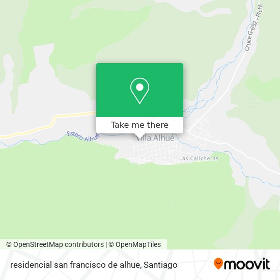 residencial san francisco de alhue map