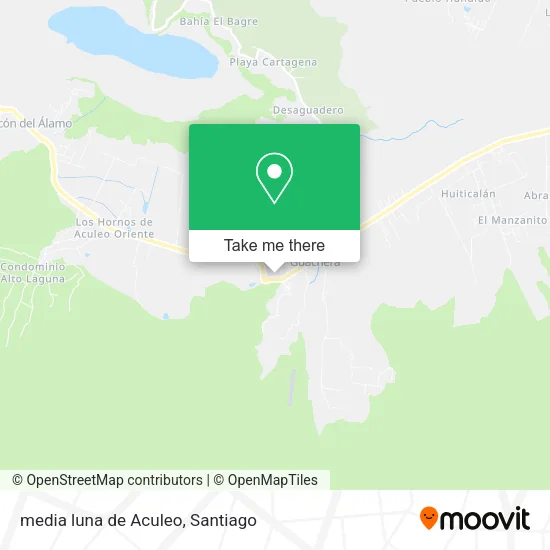 media luna de Aculeo map
