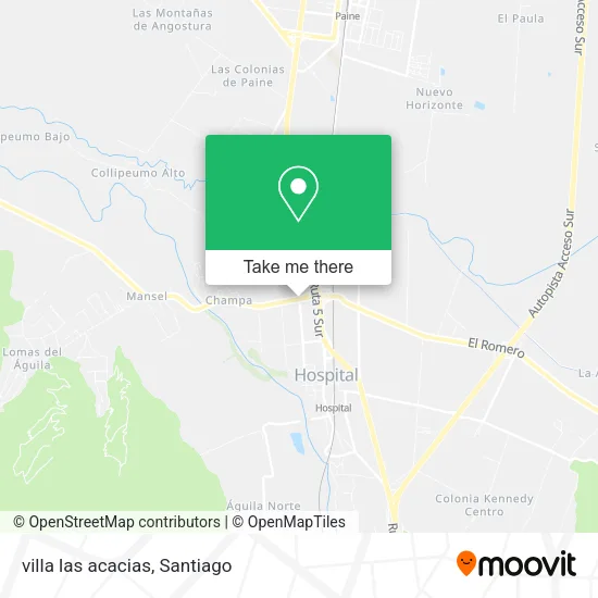 villa las acacias map