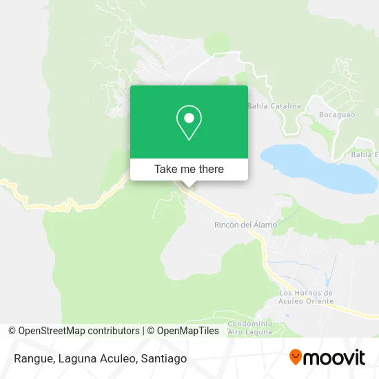 Rangue, Laguna Aculeo map