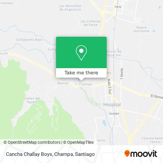 Cancha Challay Boys, Champa map