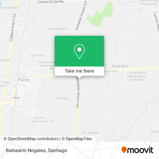 Balneario Nogales map
