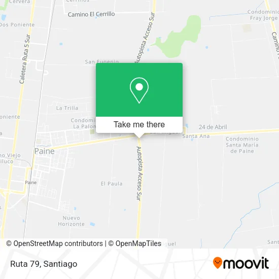 Ruta 79 map