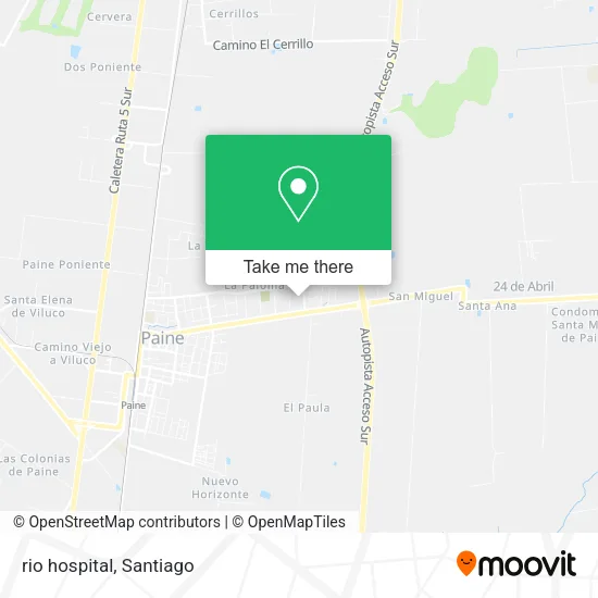 rio hospital map