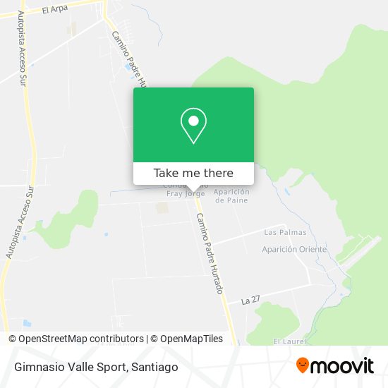 Gimnasio Valle Sport map
