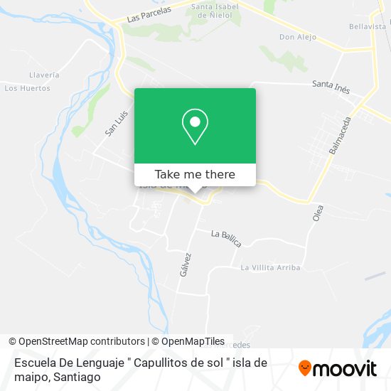 Escuela De Lenguaje " Capullitos de sol " isla de maipo map