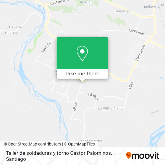 Taller de soldaduras y torno Castor Palominos map