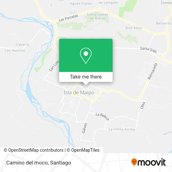 Mapa de Camino del moco