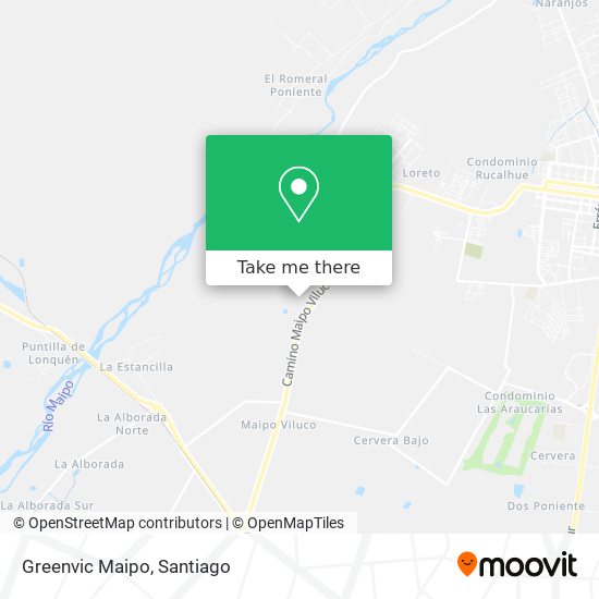 Greenvic Maipo map