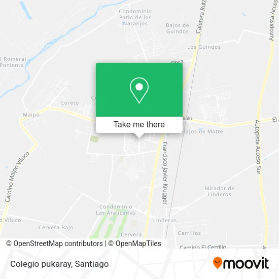 Colegio pukaray map