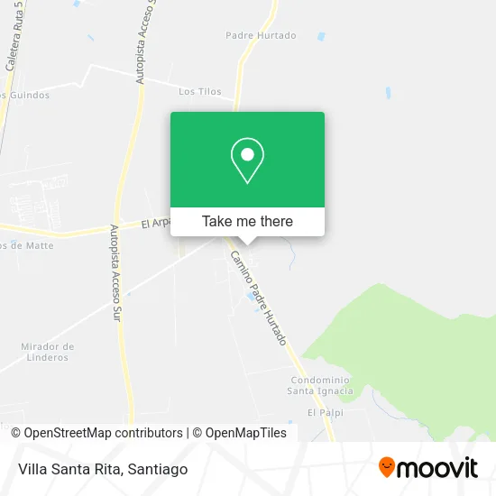 Villa Santa Rita map
