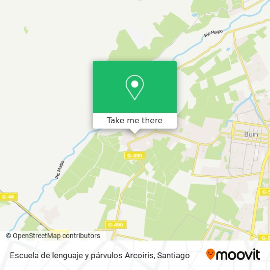 Escuela de lenguaje y párvulos Arcoiris map