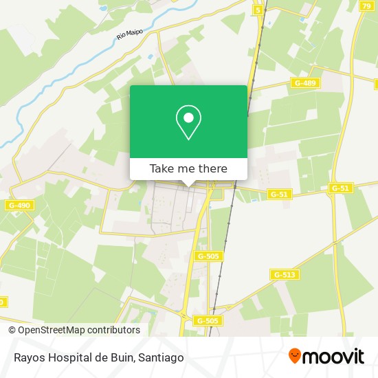 Rayos Hospital de Buin map