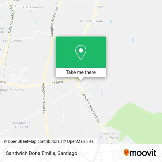 Sandwich Doña Emilia map