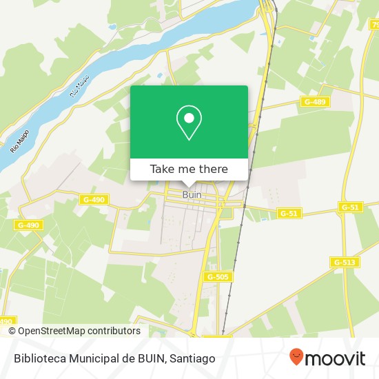 Biblioteca Municipal de BUIN map