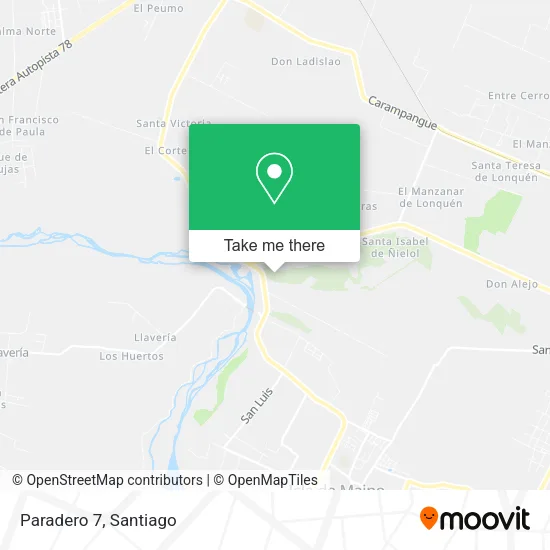Paradero 7 map