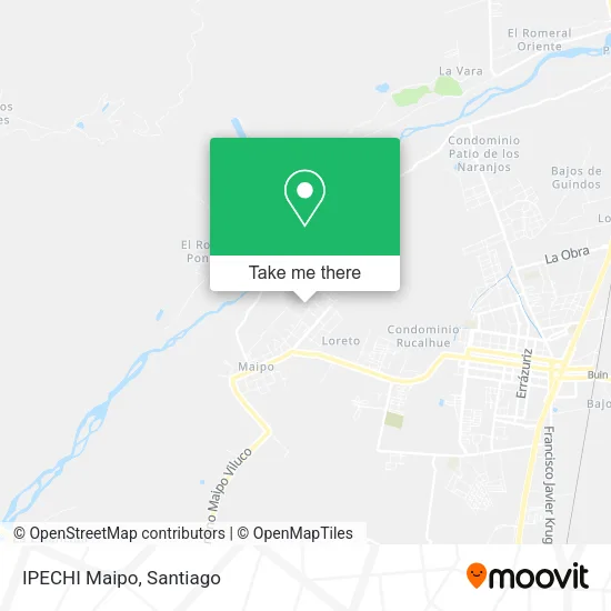 IPECHI Maipo map