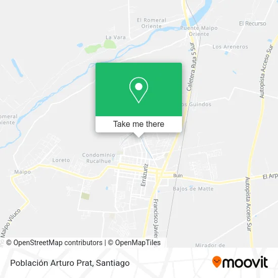 Población Arturo Prat map