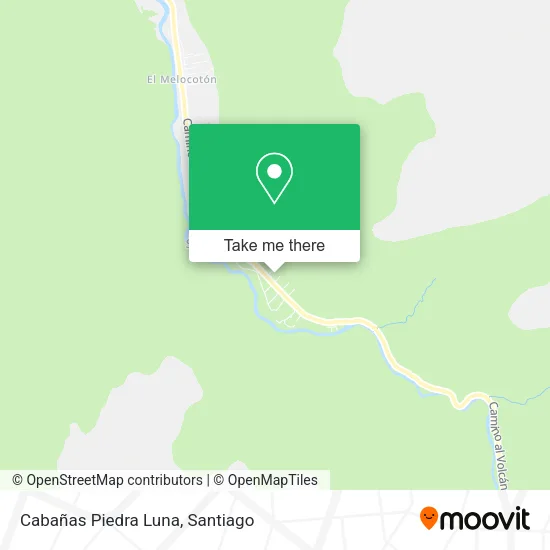 Cabañas Piedra Luna map