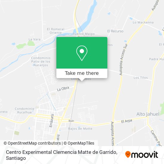 Centro Experimental Clemencia Matte de Garrido map
