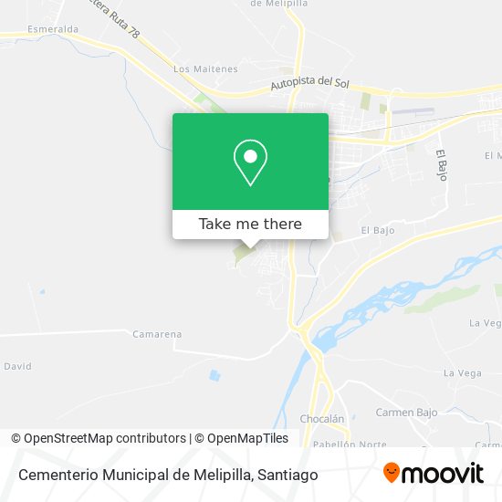 Cementerio Municipal de Melipilla map