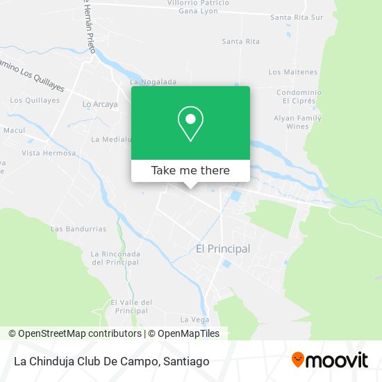 La Chinduja Club De Campo map