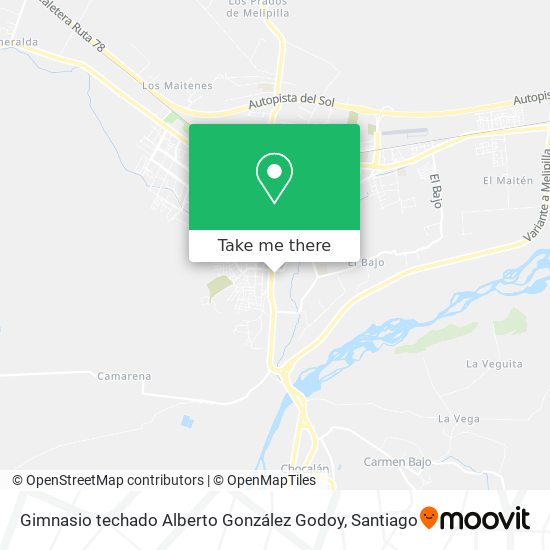 Mapa de Gimnasio techado Alberto González Godoy