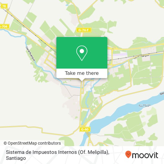 Mapa de Sistema de Impuestos Internos (Of. Melipilla)