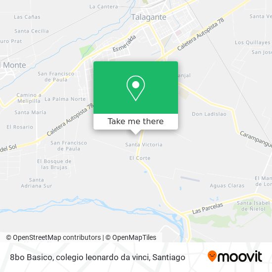 Mapa de 8bo Basico, colegio leonardo da vinci