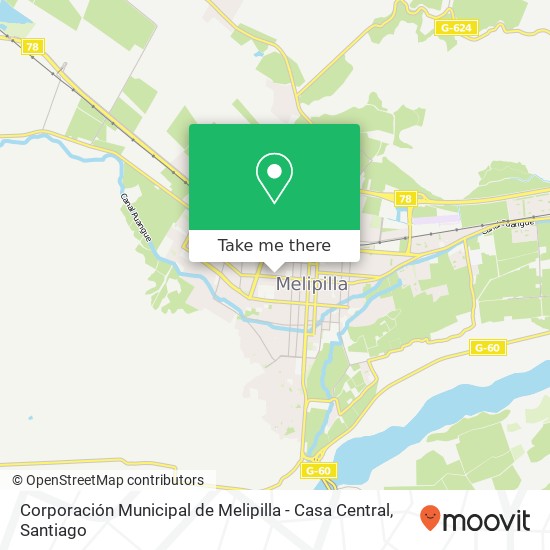 Corporación Municipal de Melipilla - Casa Central map