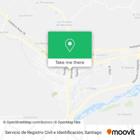 Servicio de Registro Civil e Identificación map