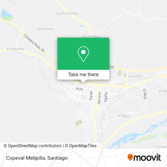 Copeval Melipilla map
