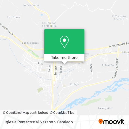 Iglesia Pentecostal Nazareth map