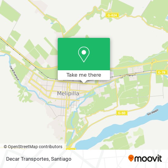 Decar Transportes map