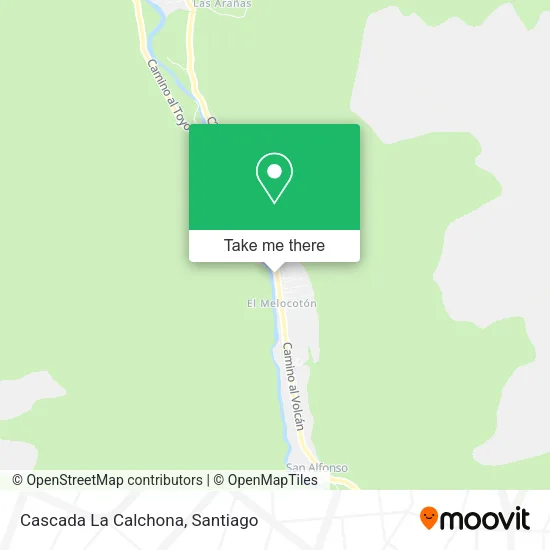 Cascada La Calchona map