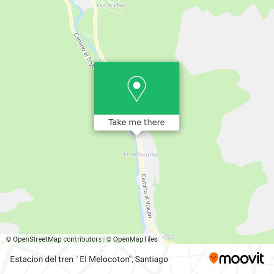 Estacion del tren " El Melocoton" map