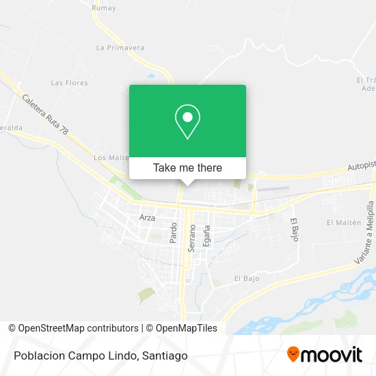 Poblacion Campo Lindo map