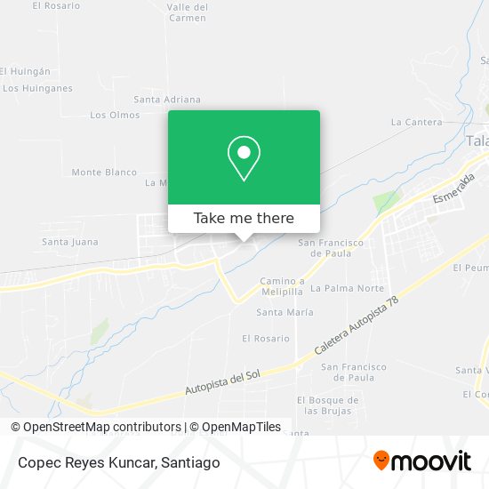 Copec Reyes Kuncar map